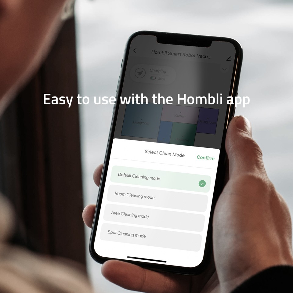 Hombli - Smart Robotstøvsuger og Gulvvasker