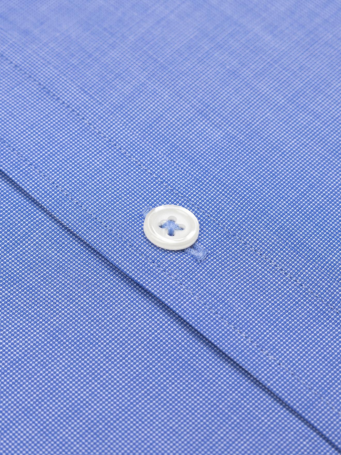 Chemise cintrée Daria en popeline bleue