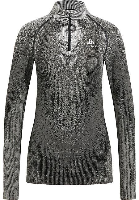 ODLO - T-SHIRT ML DEMI ZIP BLACKCOMB ECO 1/2 ZIP W