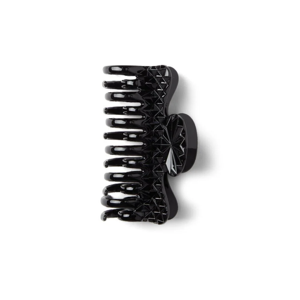 Pince cheveux crabe noir brillant L9cm
