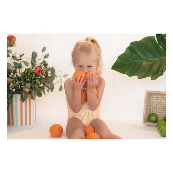 Ina Swim Maillot 1 Pièce Mara Rayé | Orange