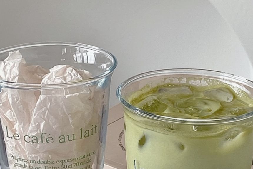Home Simply - Beletterd drinkglas (verschillende ontwerpen)