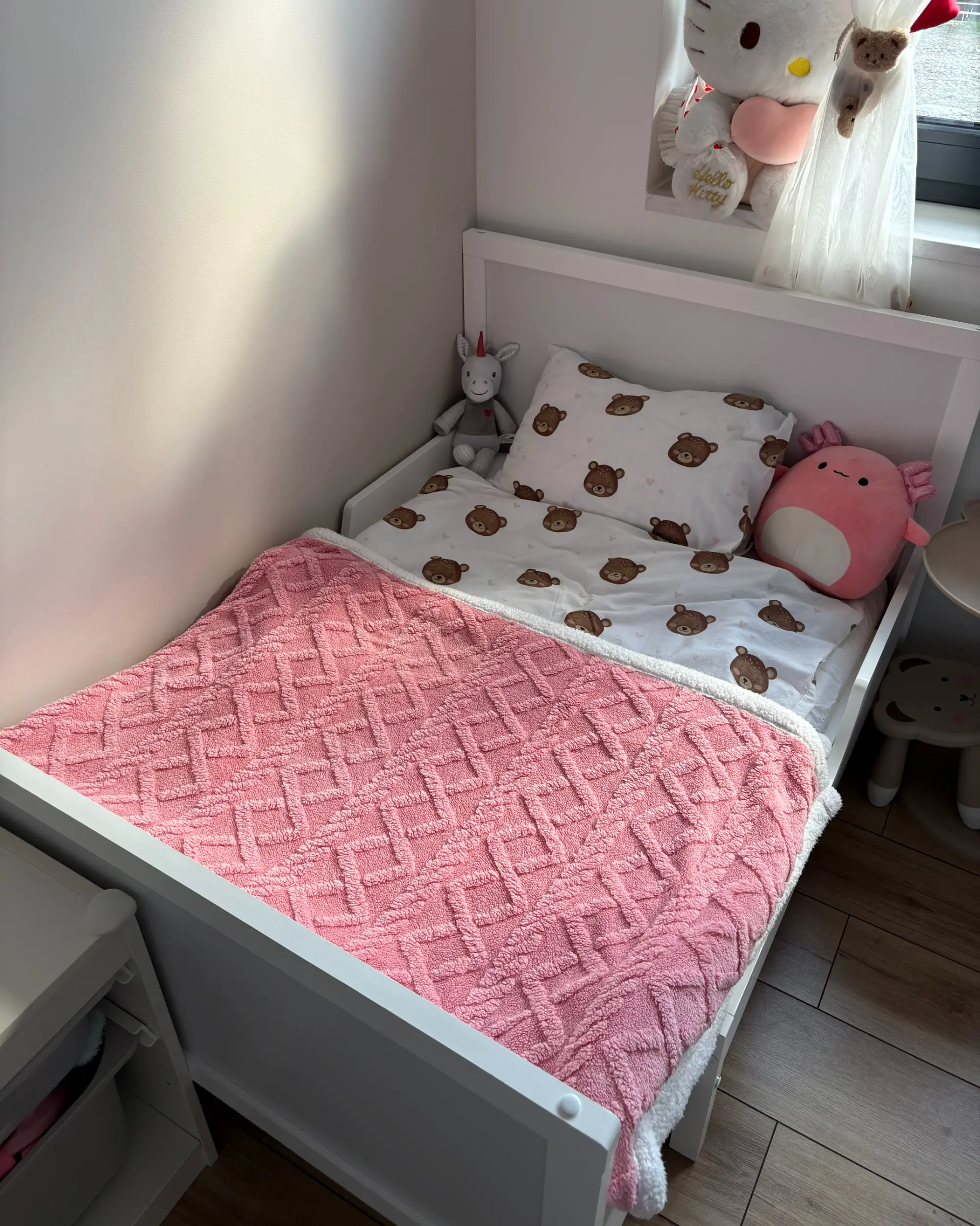 Plaid HONEYCOMB 150 x 200 cm Roze