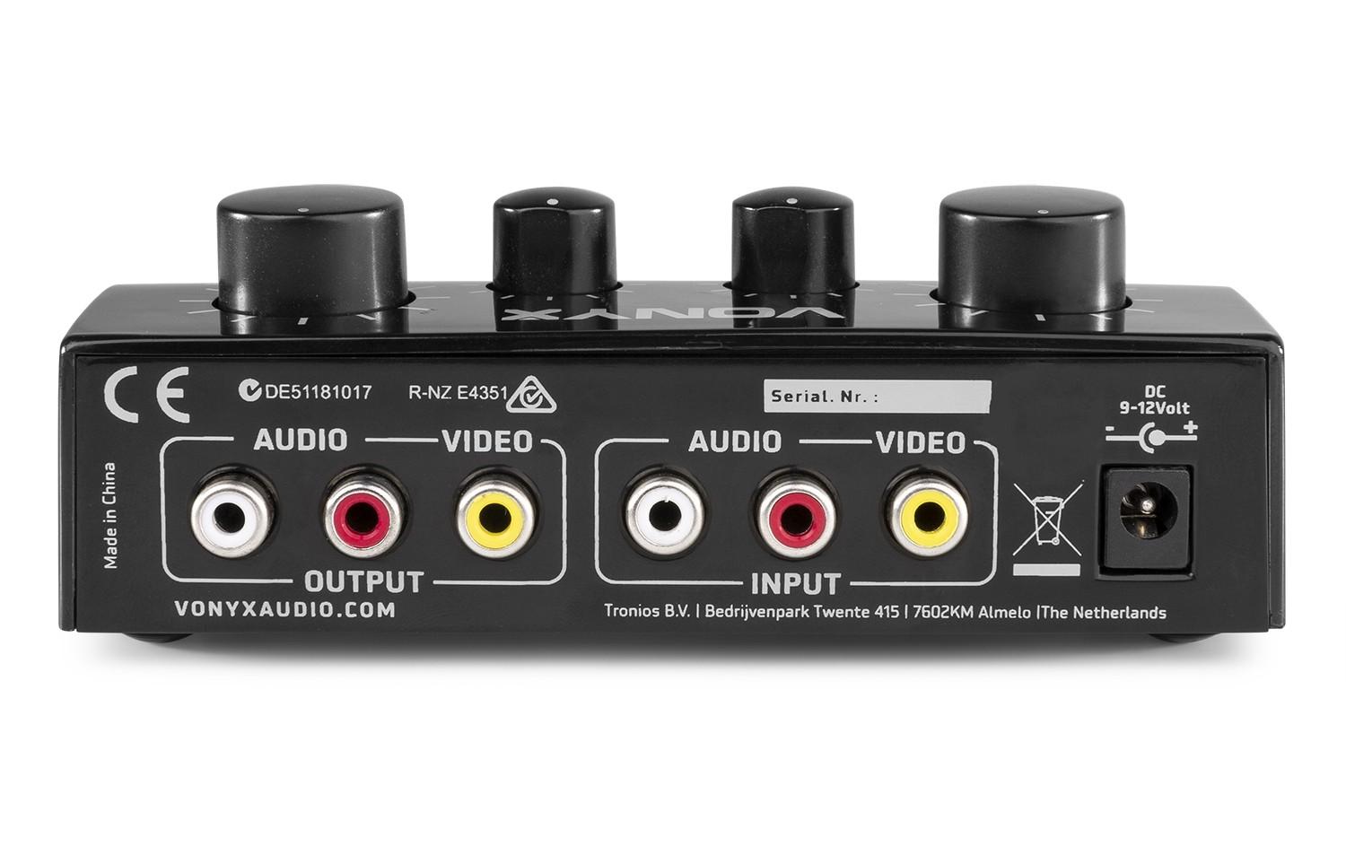 Mikrofon-Controller AV430B SchwarzKaraoke Mikrofon-Controller für 2 Mikrofone