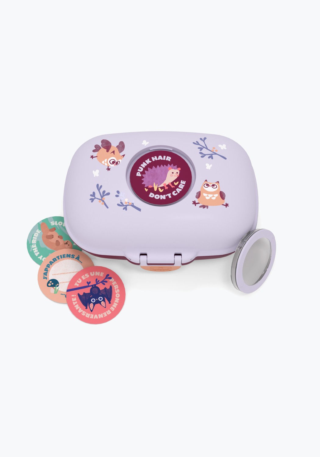 Monbento Kinder-Snackbox MB Gram Purple Owly