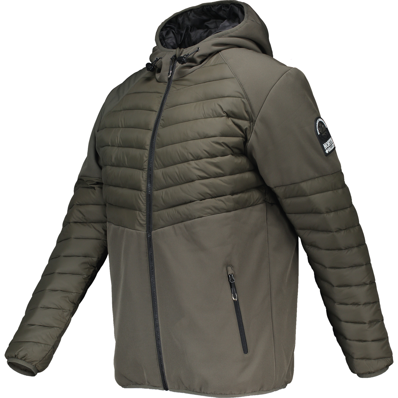 North Valley Herren-Hybridjacke Lenny XL, olive
