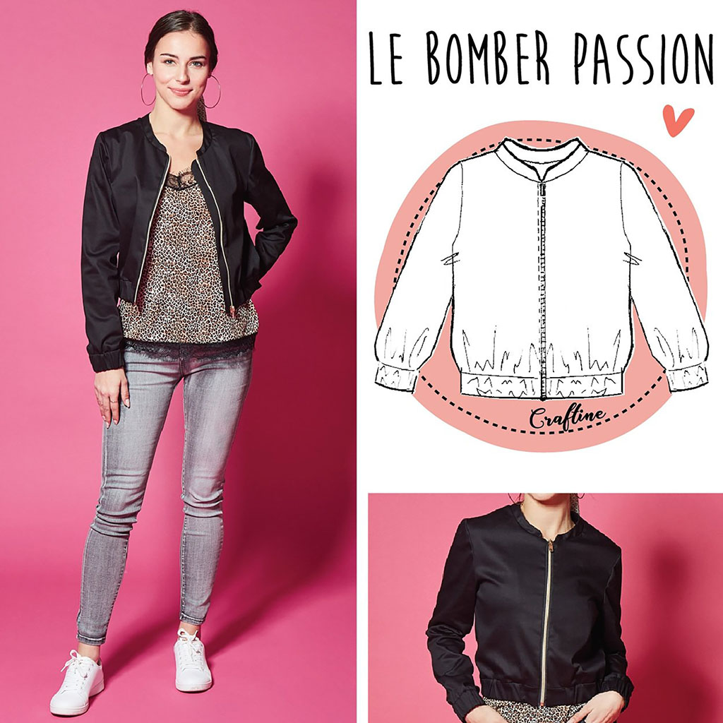 Patron de couture Bomber Passion - CRAFTINE