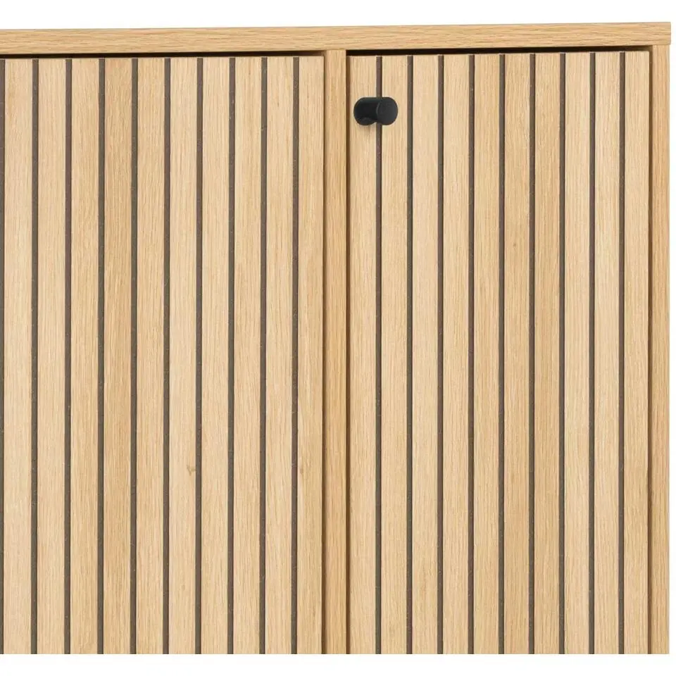 Hioshop Dylan schoenenkast 3 lades 3 planken natuur