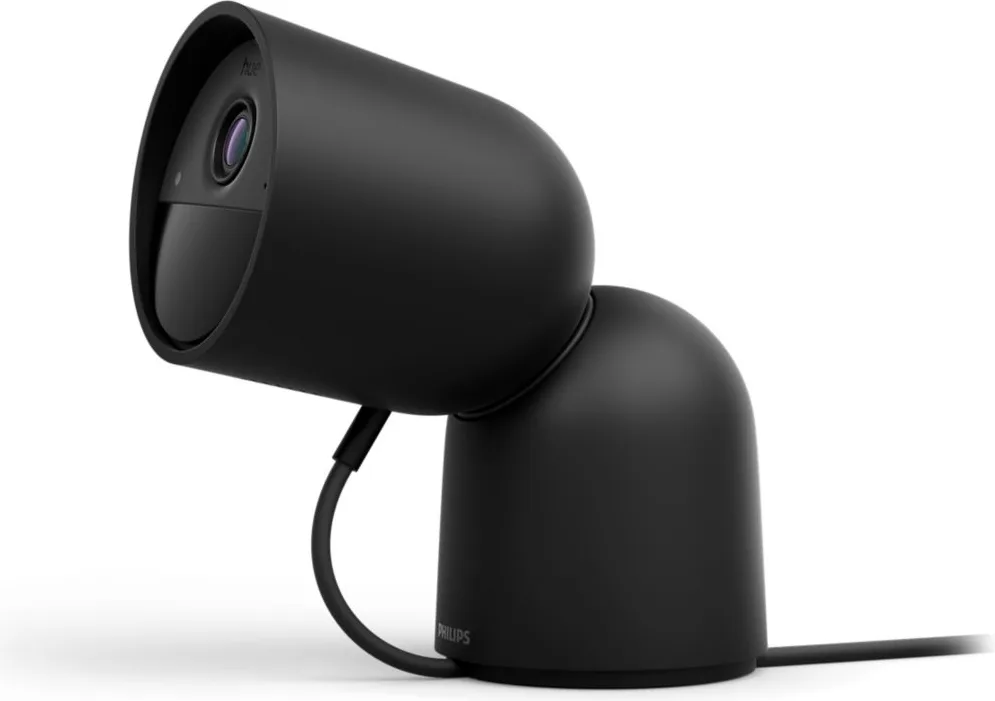 Philips Hue Secure caméra filaire avec support Noir Caméra de surveillance