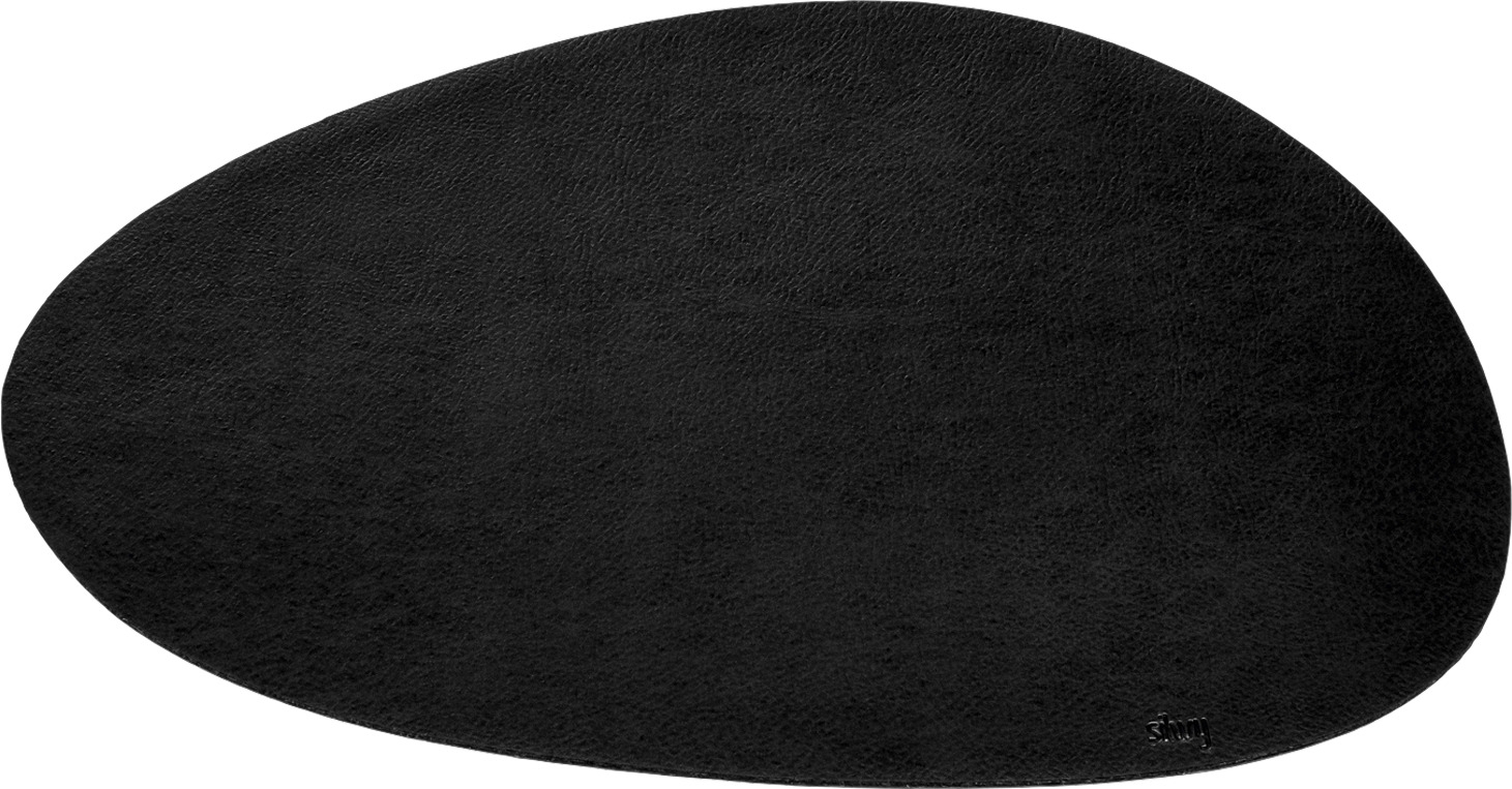 Silwy Magnet-Platzset mit Ledercoating groß schwarz