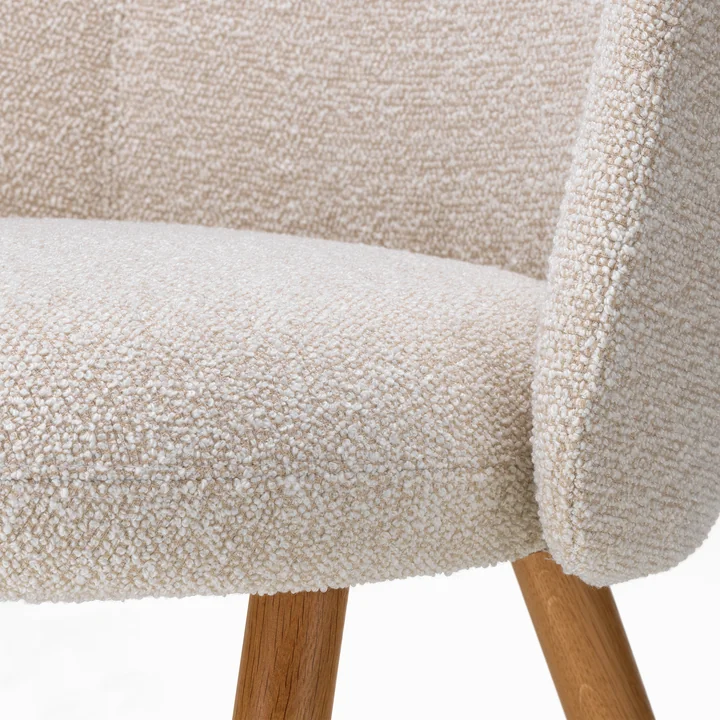 Vitra - Mikado Stuhl, Eiche natur / elfenbein/perle (Nubia 01)