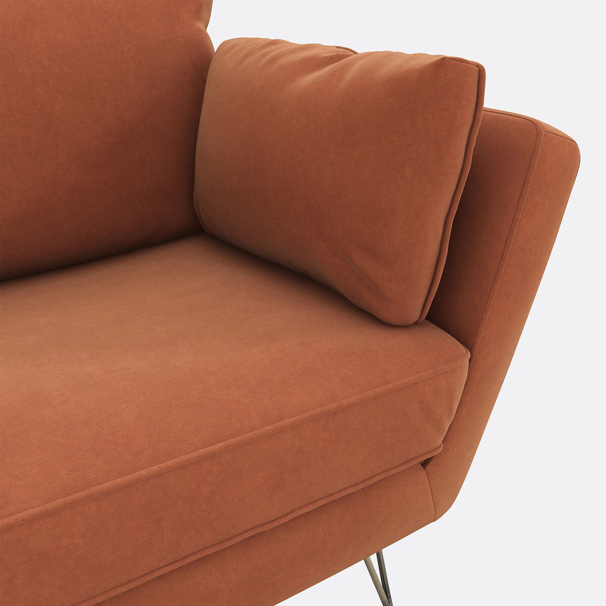 LA REDOUTE INTERIEURS<br>Poltrona XL em fluweel Topim