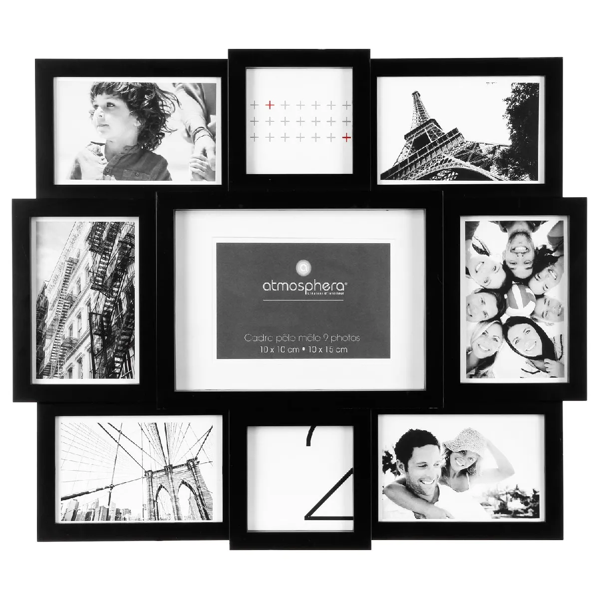 Atmosphera, Createur D'Interieur Atmosphera Pêle-mêle 9 Encarts Noir
