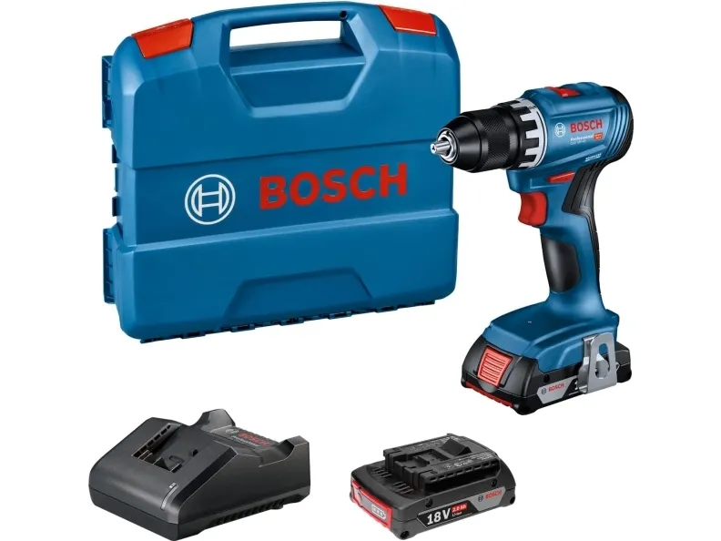 Bosch BORE-/SKRUEMASKINE GSR 18V-45 2X2AH L-C