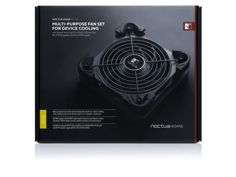 Noctua Home NV-FS2 - Køleventilator - på bord - 12 cm - sort