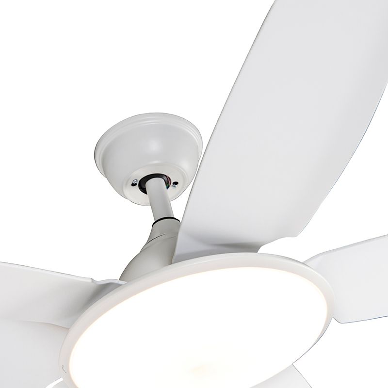 Plafondventilator wit 130cm incl. LED dimbaar met afstandsbediening - Vifte