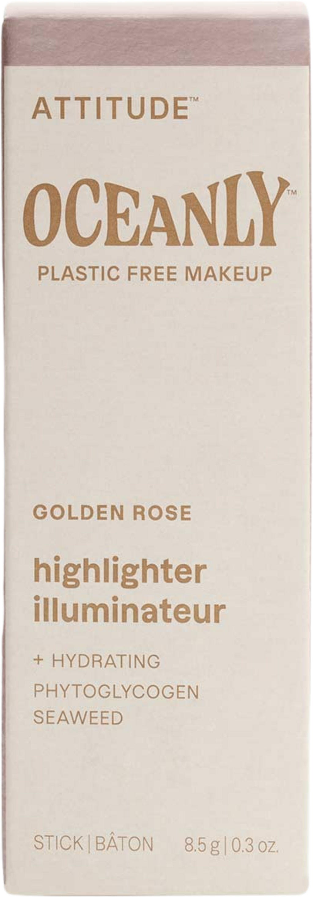 ATTITUDE  Oceanly Highlighter Stick, Golden Rose (12 g)