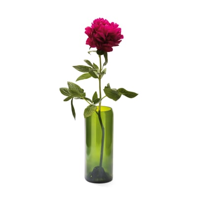 Vase Weinflasche, Groß, Smaragdgrün