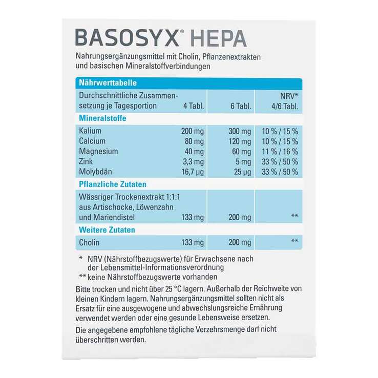 Basosyx Hepa Syxyl Tabletten, 60 St