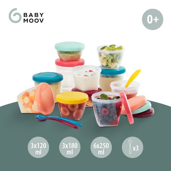 Babybols Multiset Pots de Conservation Hermétiques   de               Babymoov