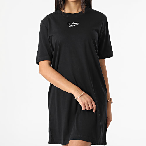 Robe Tee Shirt Oversize Femme HA4326 Noir