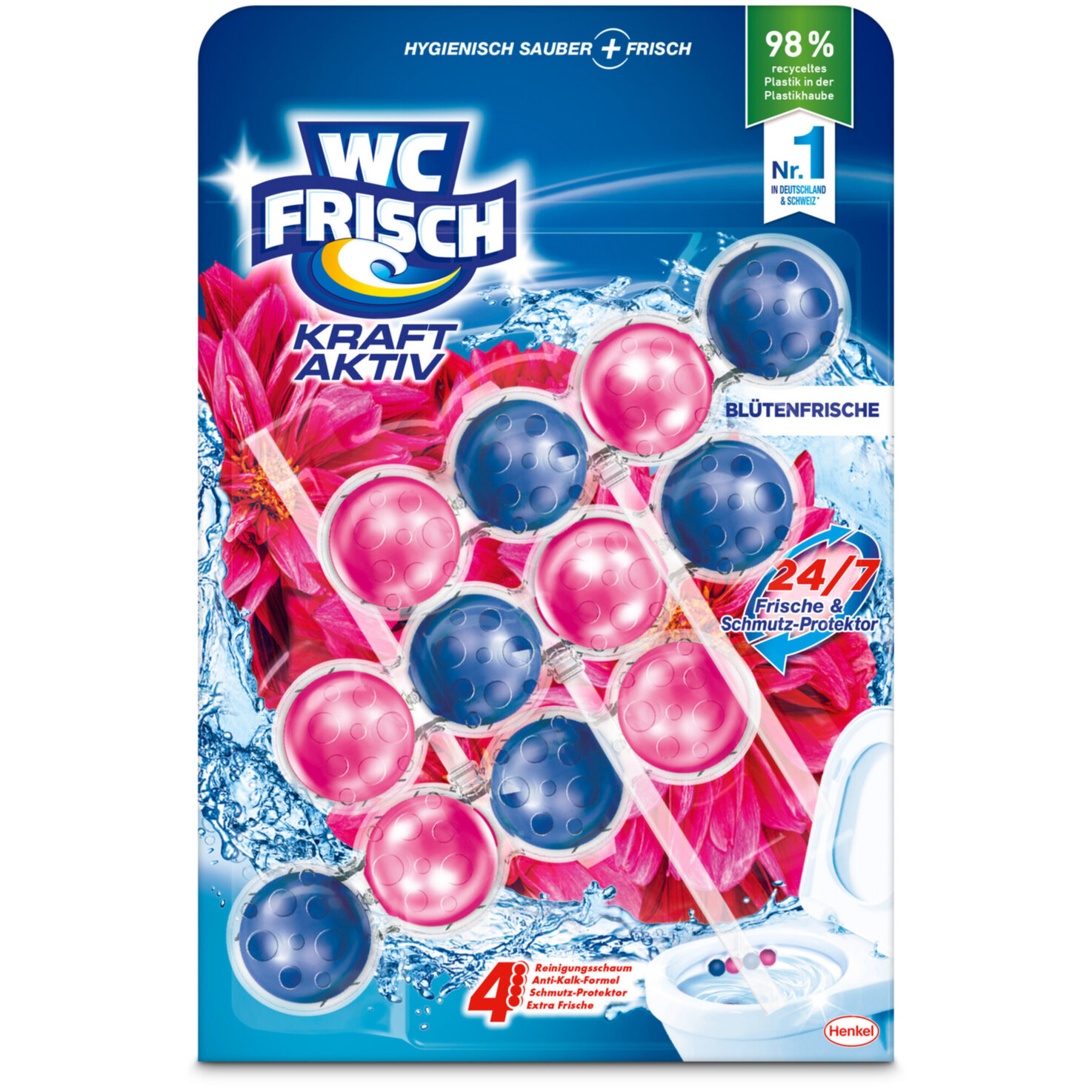 WC Frisch Kraft Aktiv Blütenfrische 3x50g
