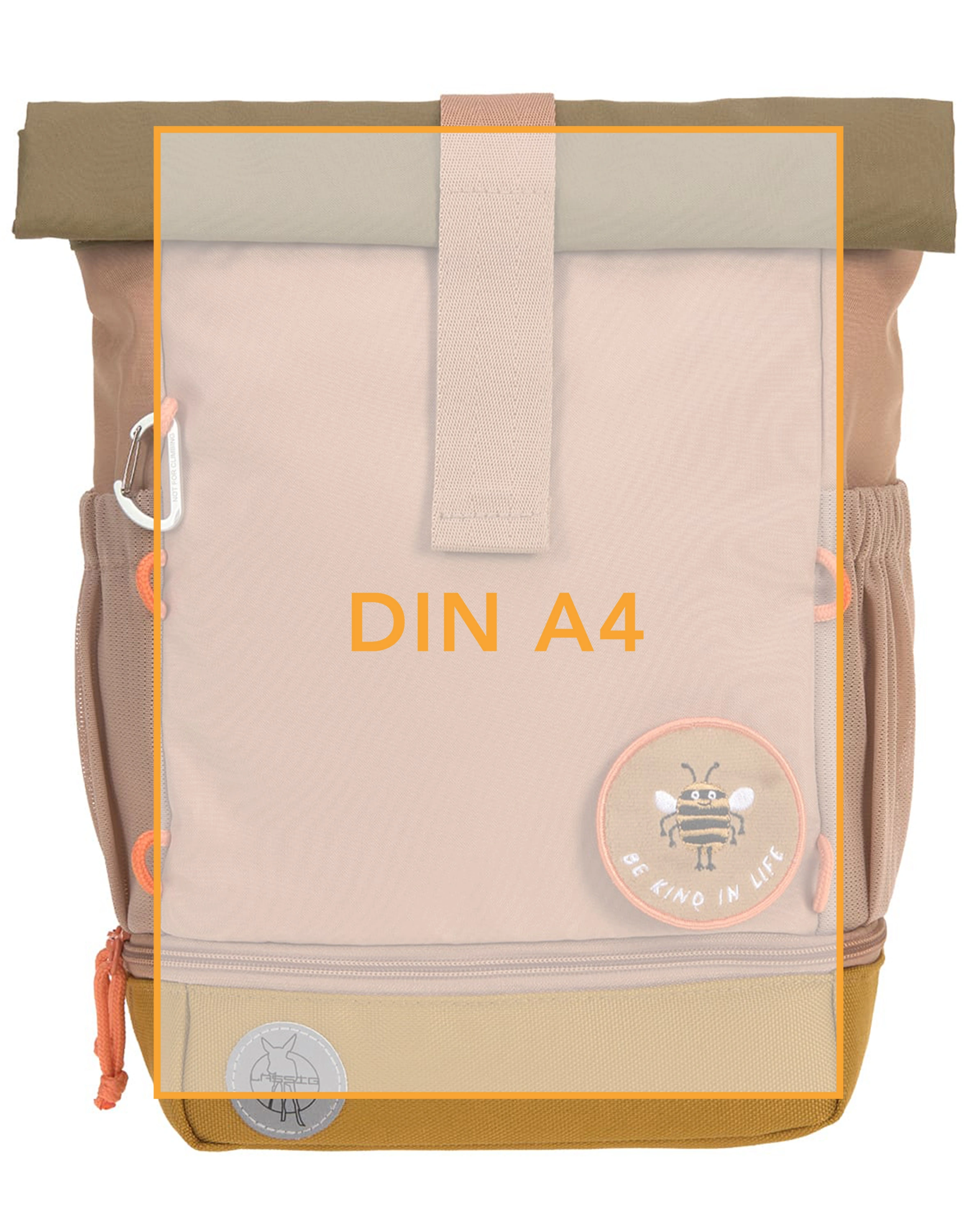Rolltop-Rucksack NATURE (32,5x23x11) in hazelnut