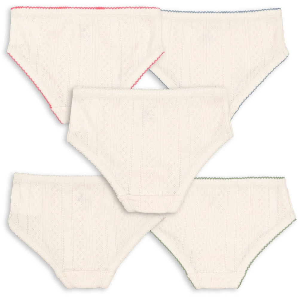 Køb Konges Sløjd Antique White Minna 5 Pak Girl Underbukser Gots