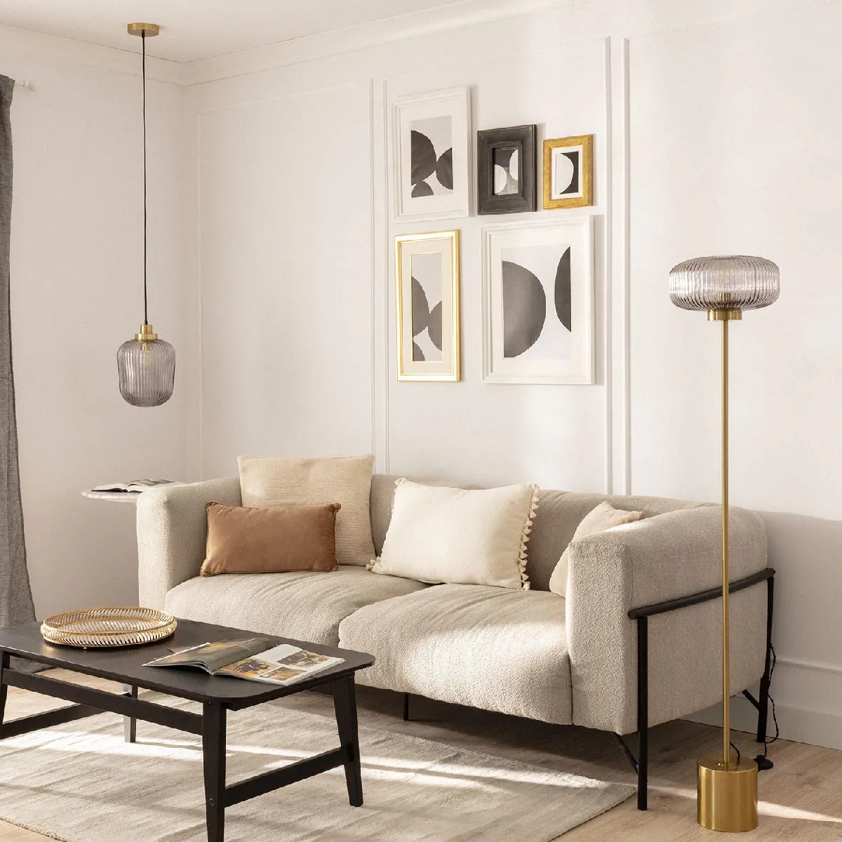 Ledkia Windsor Lampadaire - Doré