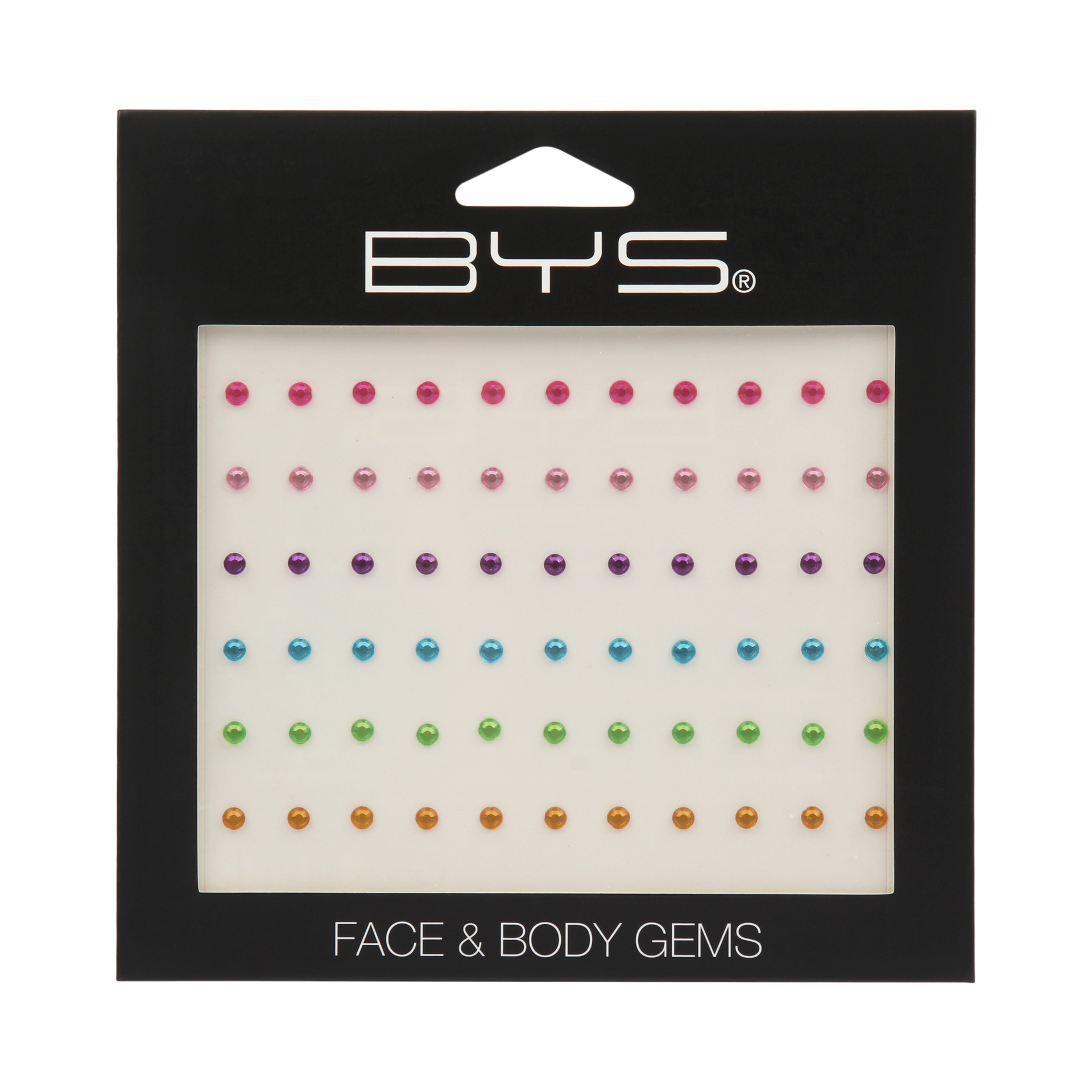 Face & Body Gems Rainbow Small Round