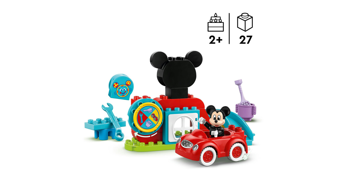 LEGODUPLO - Mickey Mouse clubhuis en auto Constructiespeelgoed  (10454)