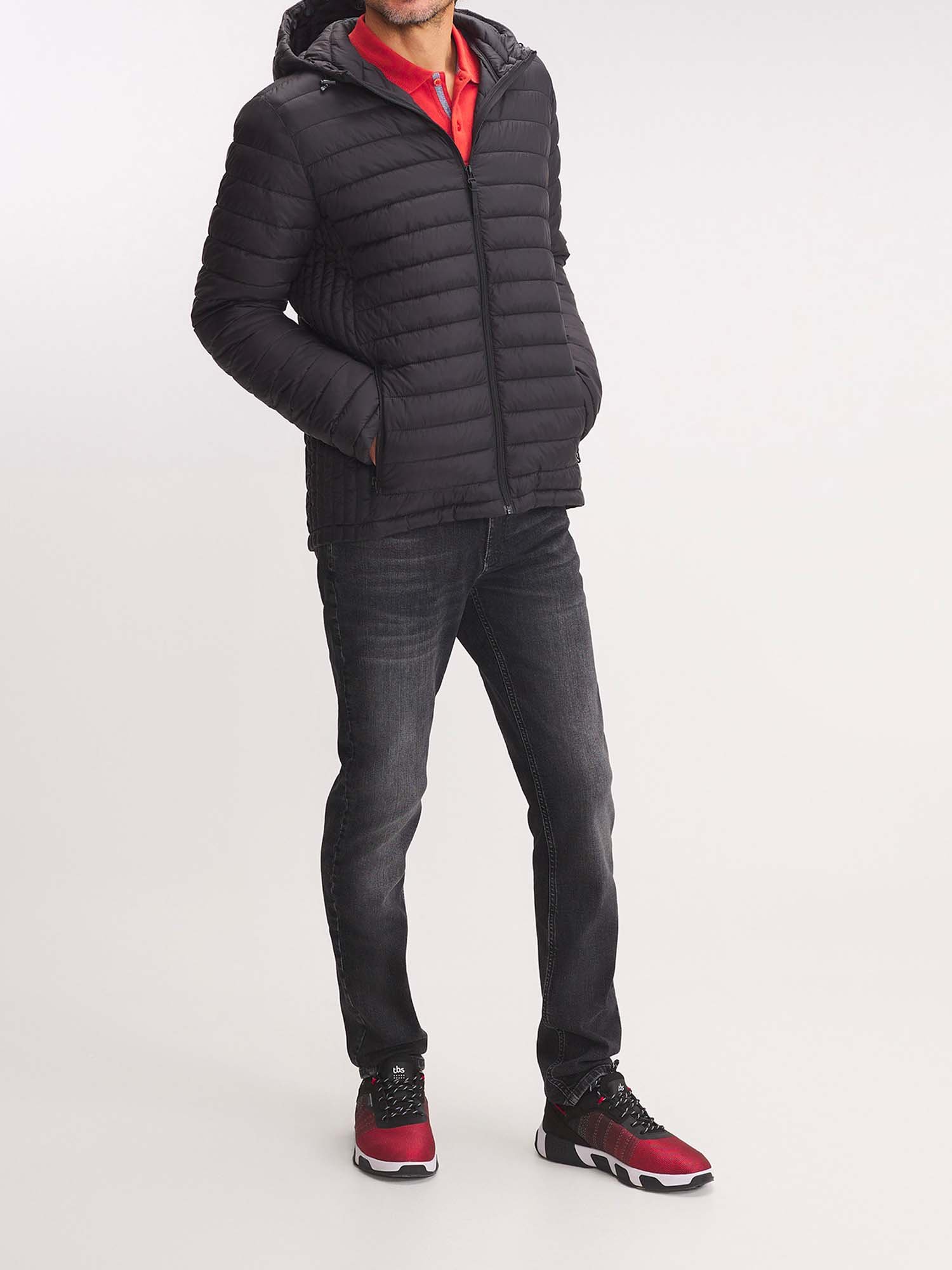 Doudoune Homme Manches Longues Noire