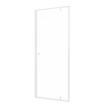 Sealskin Contour Draaideur voor nis 90x200 cm, 6 mm helder veiligheidsglas met antikalklaag Mat wit