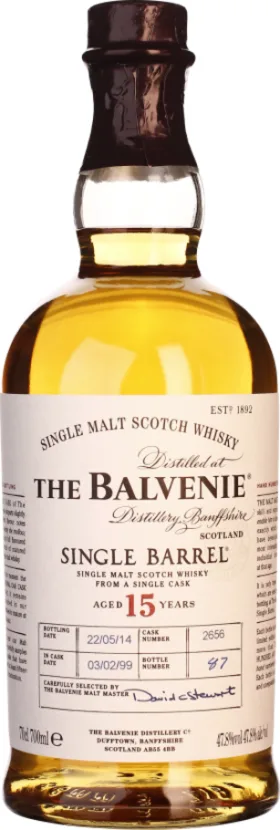 BALVENIE 15 YEARS SINGLE BARREL 70CL