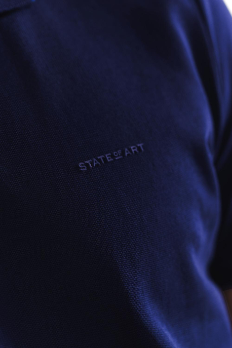 State of Art blauwe heren polo