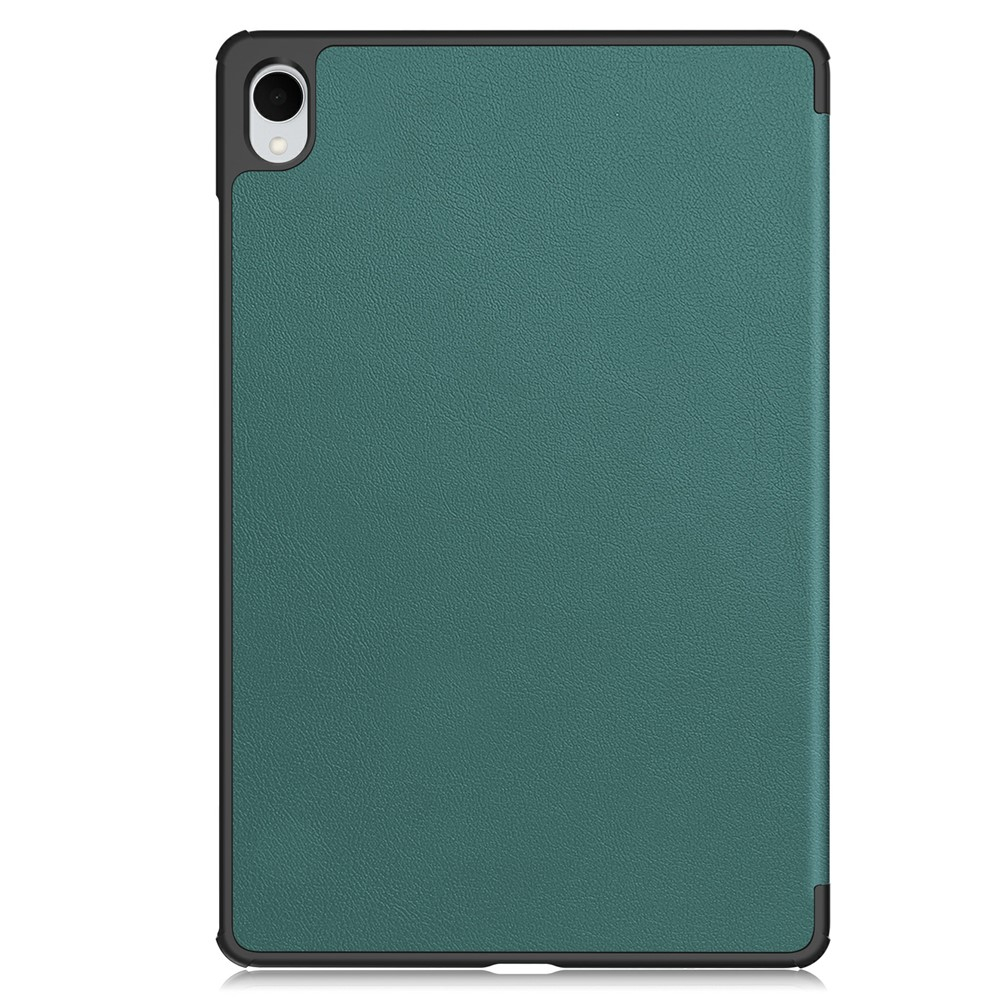 Samsung Galaxy Tab S11 Leder Tasche Smart Cover Hülle Litchi Look - Grün