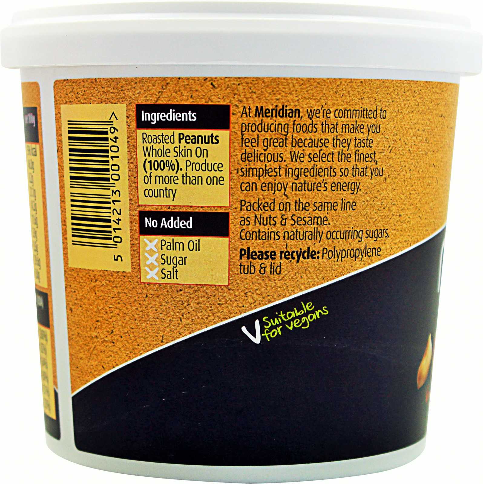 Manteiga de amendoim Meridian Foods 280g