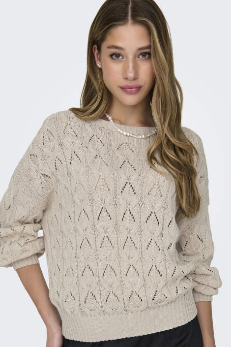 Only beige dames trui