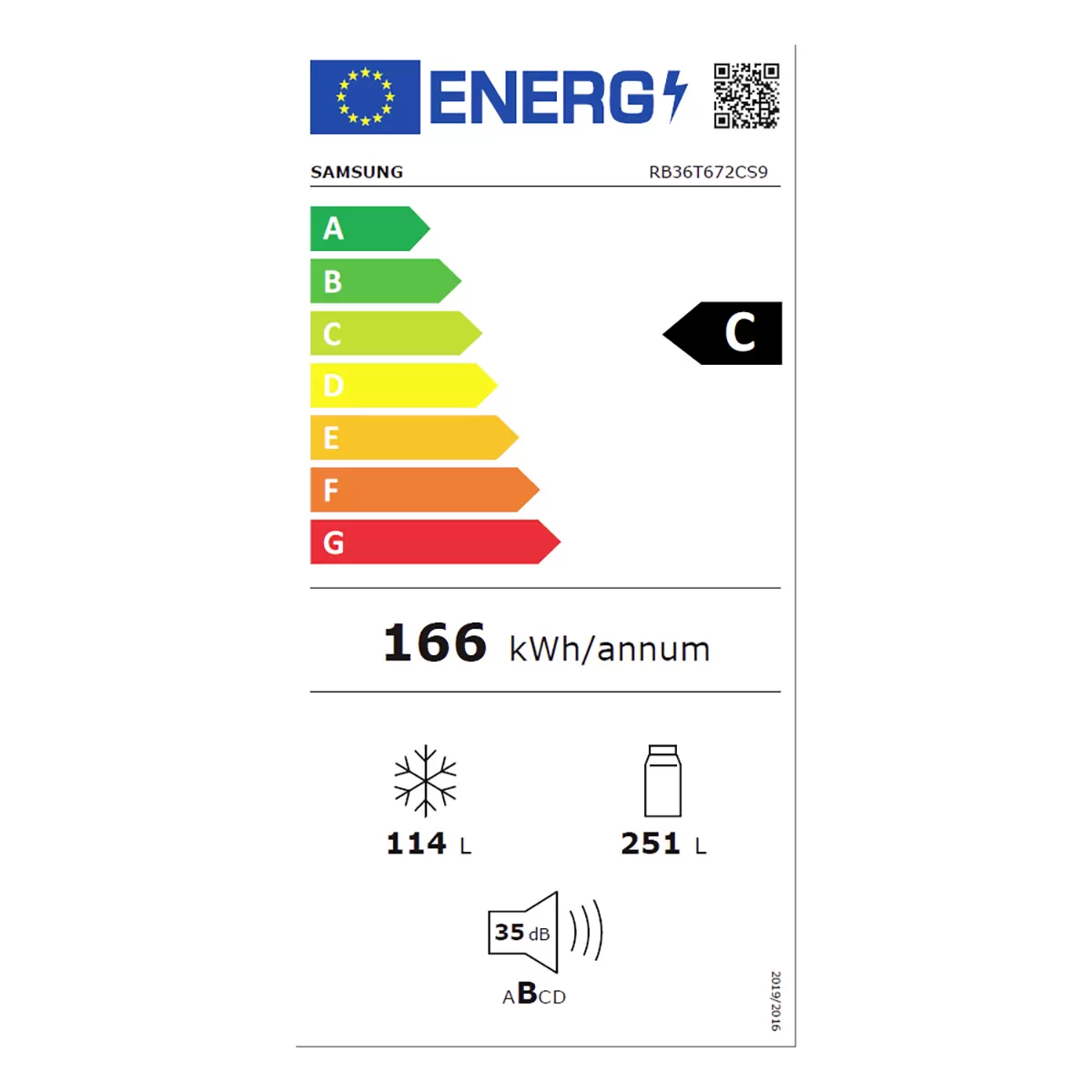 Samsung Kühl-Gefrierkombi RB36T672CS9/WS Silber