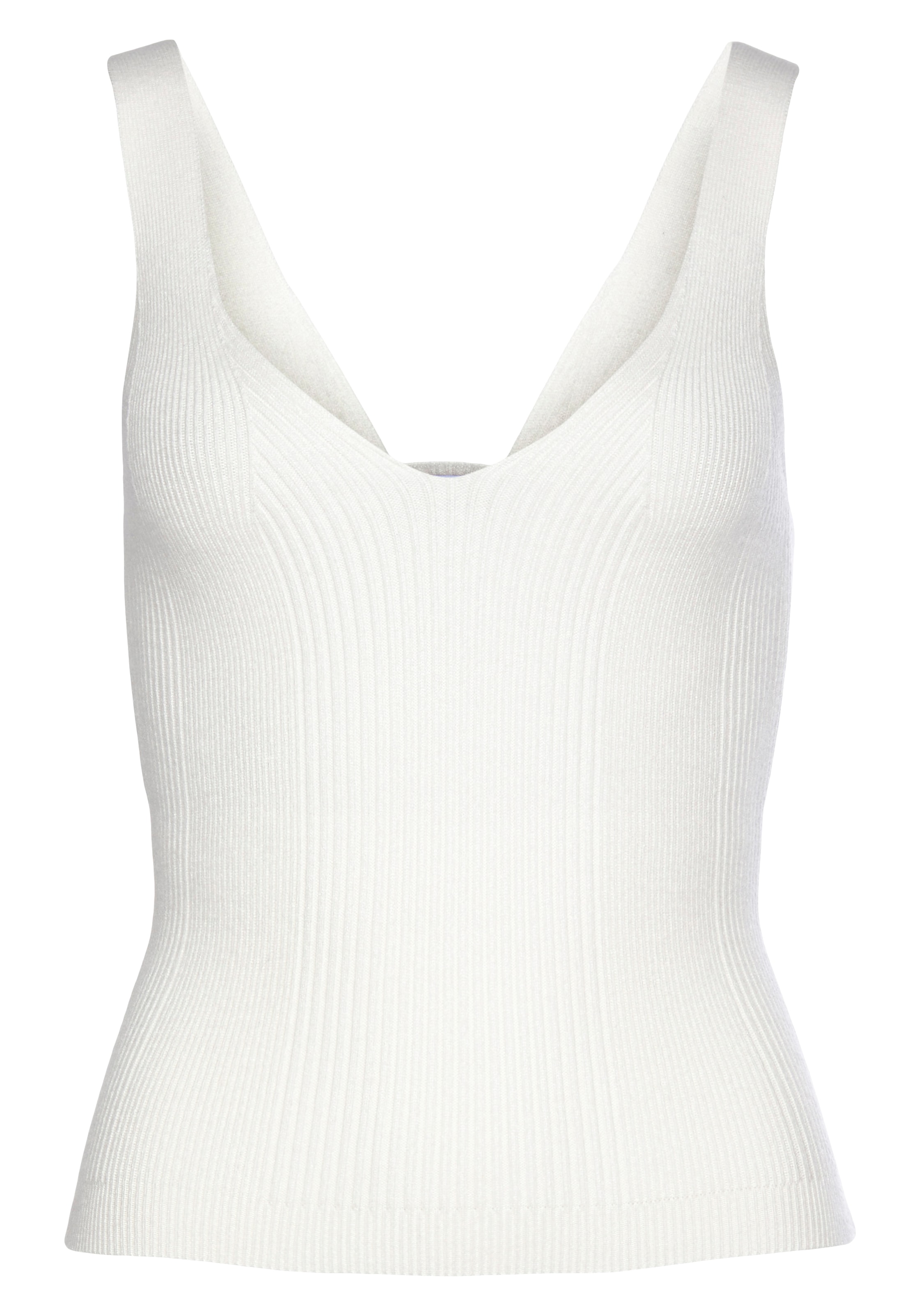 LASCANA Stricktop , mit tollem Strickmuster, figurbetontes Damentop