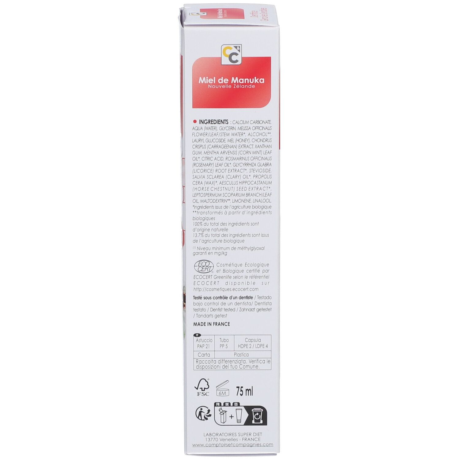 Manuka Zahncreme IAA® 15+