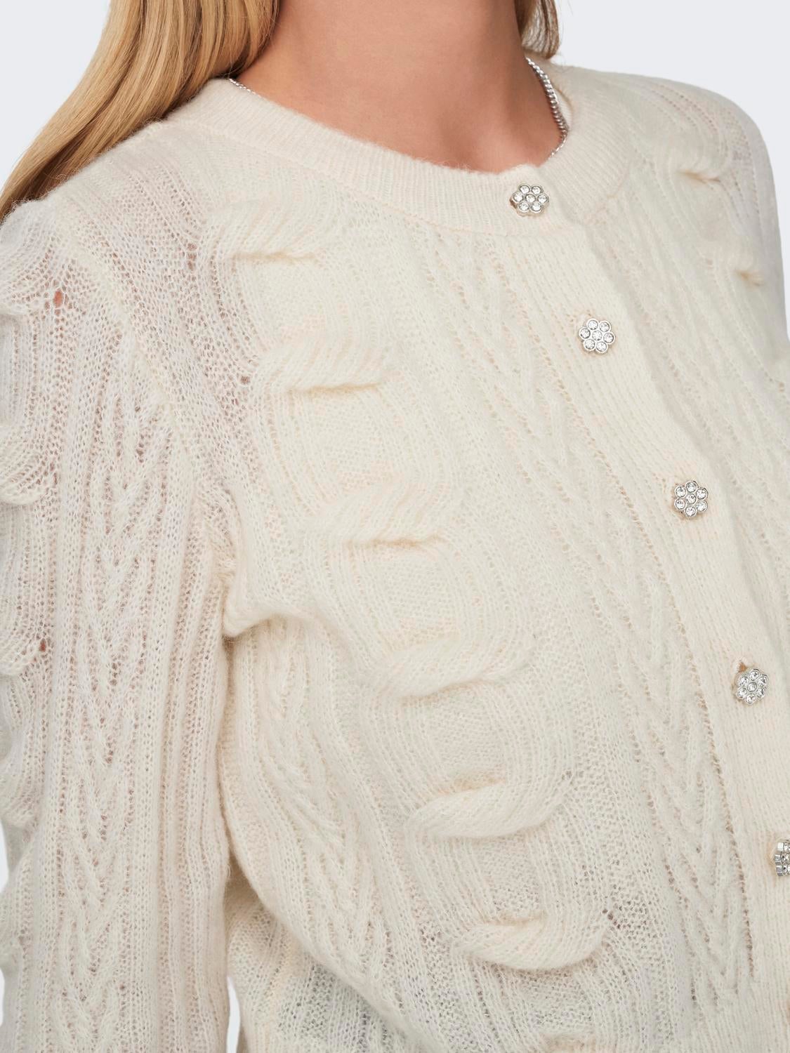 ONLDARLING Strickjacke Whitecap Gray