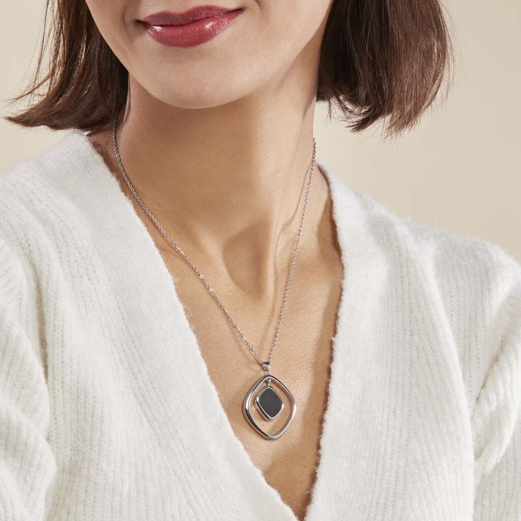 Collier Hayata Acier Blanc