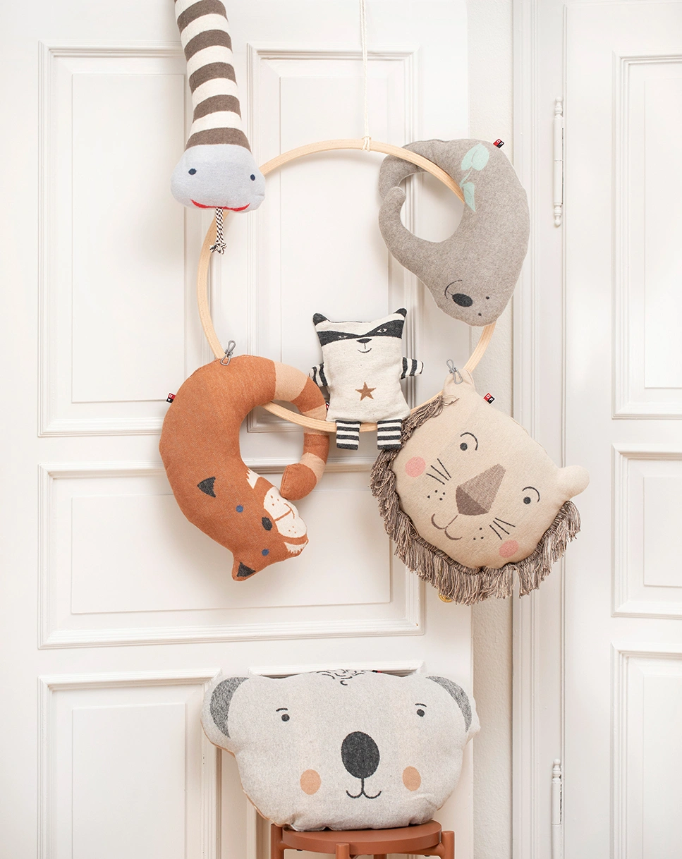 Wärmekissen WASCHBÄR (16x29) mit Dinkelspelz-Füllung