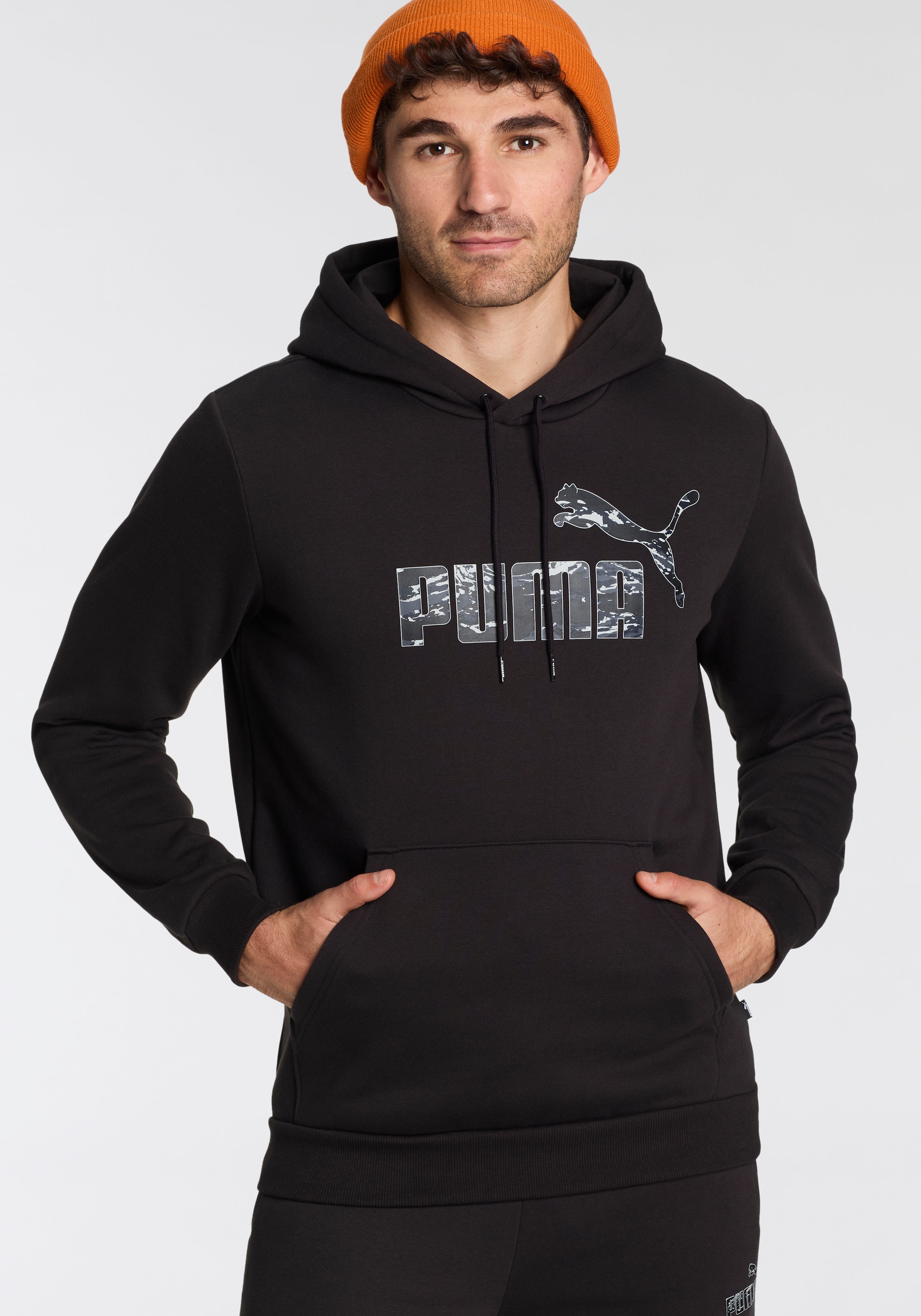 PUMA Kapuzensweatshirt »ESS+ CAMO HOODIE FL«