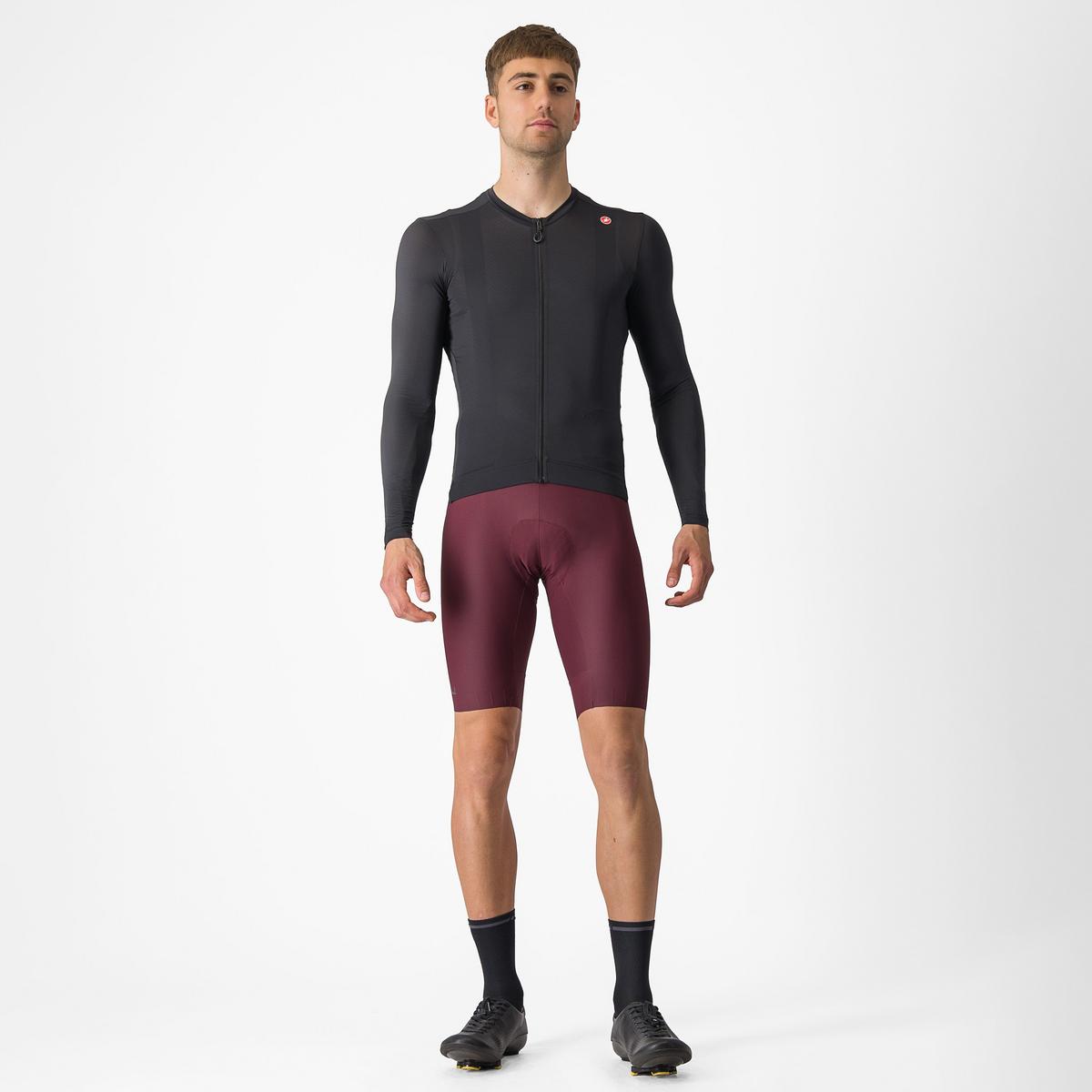 Castelli Espresso langærmet cykeltrøje sort/mørke grå