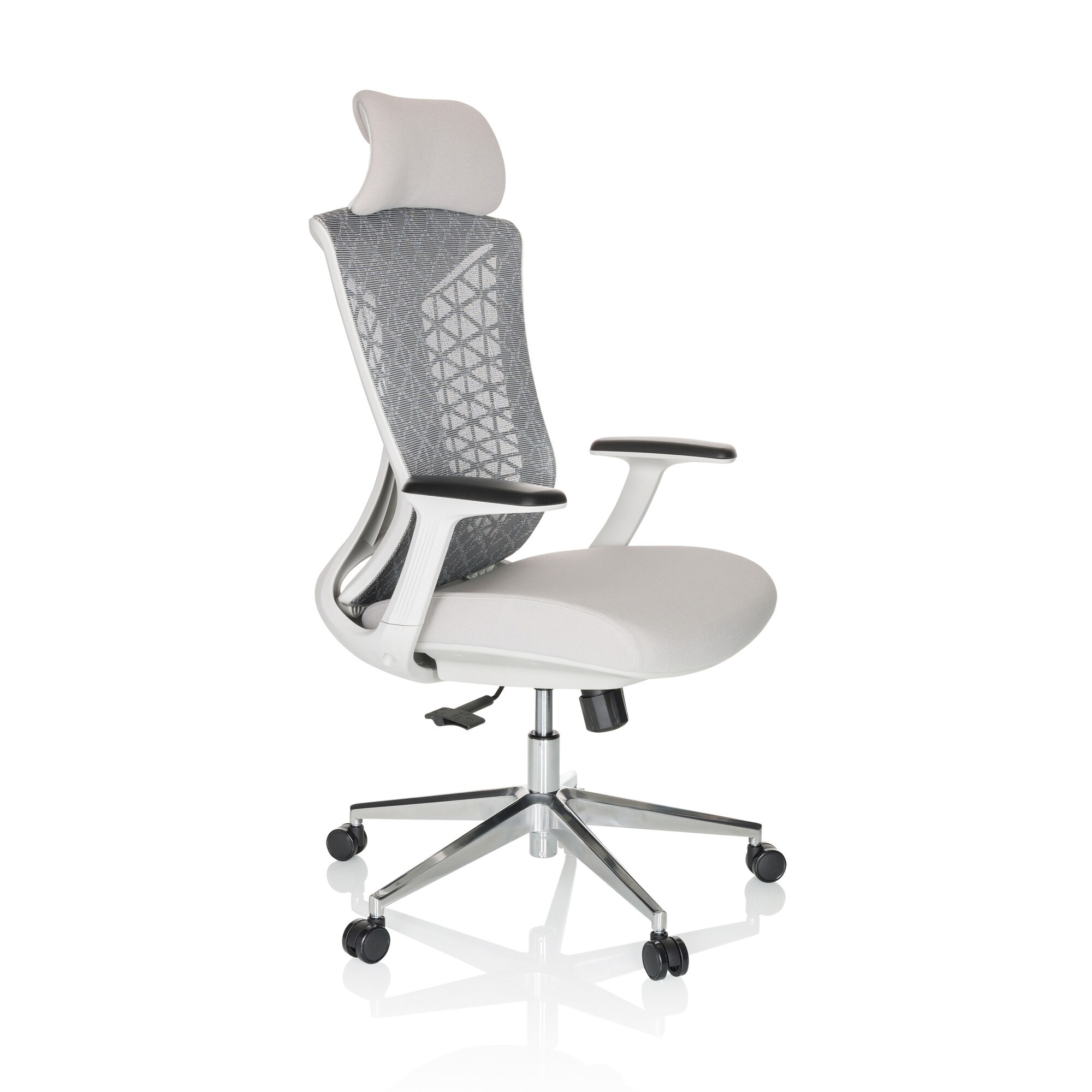 Profi Bürostuhl FALEO W Stoff/Netzstoff mit Armlehnen hjh OFFICE