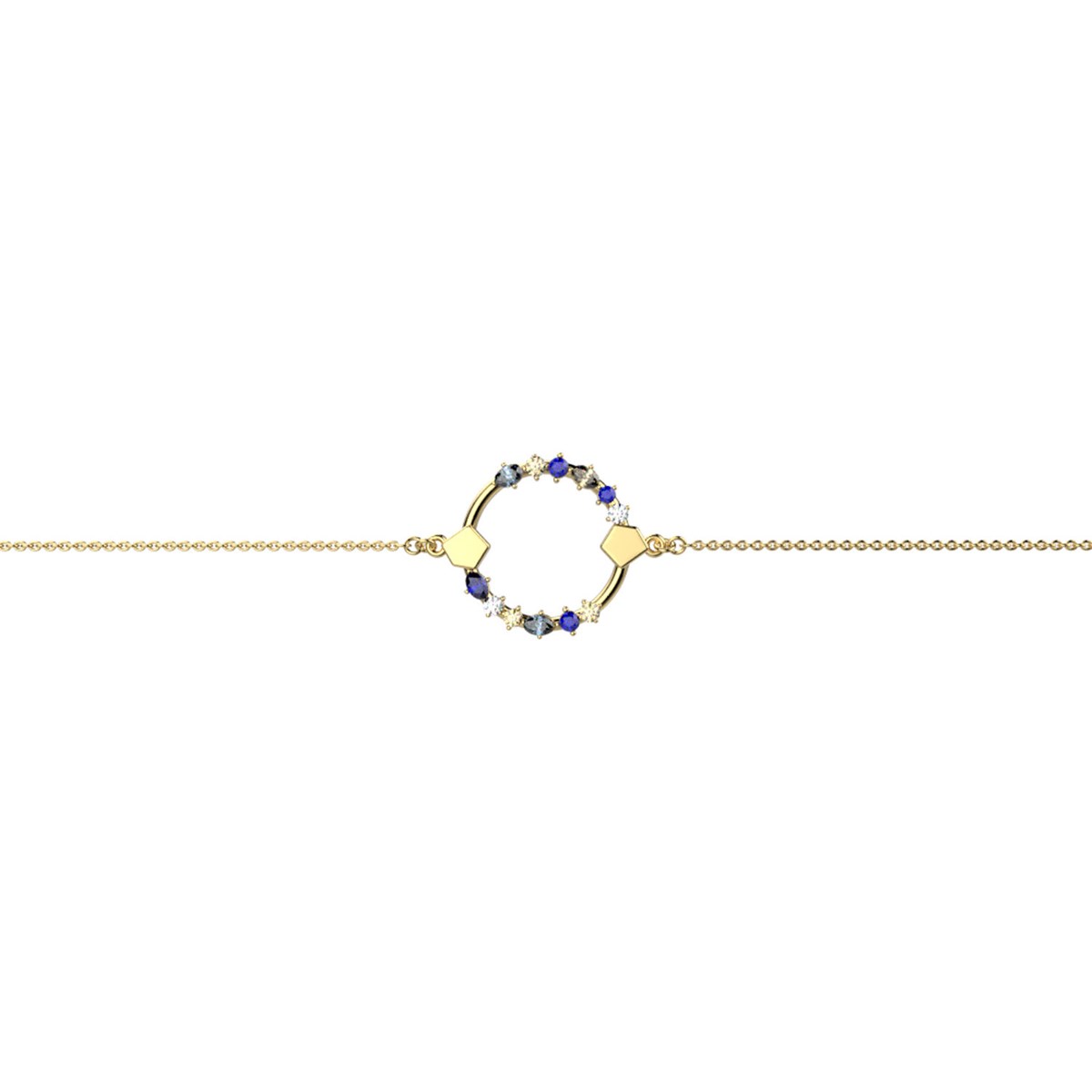 Bracelet Les Cadettes Rêves bleu et blanc