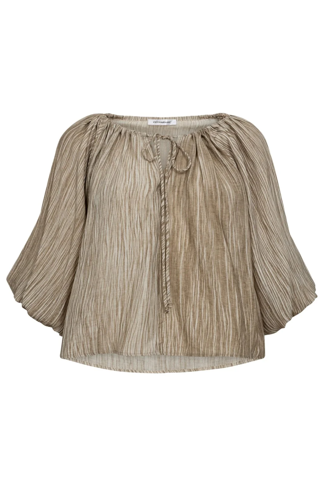 Co´Couture Softcc Dye Puff Blouse 35492 154 walnut