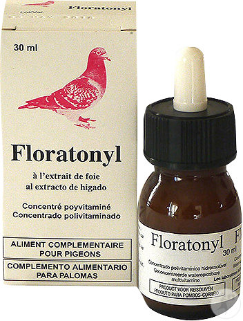 Laboratoire Moureau Floratonyl À L'Extrait De Foie Concentré Polyvitaminé Pour Pigeons 30ml